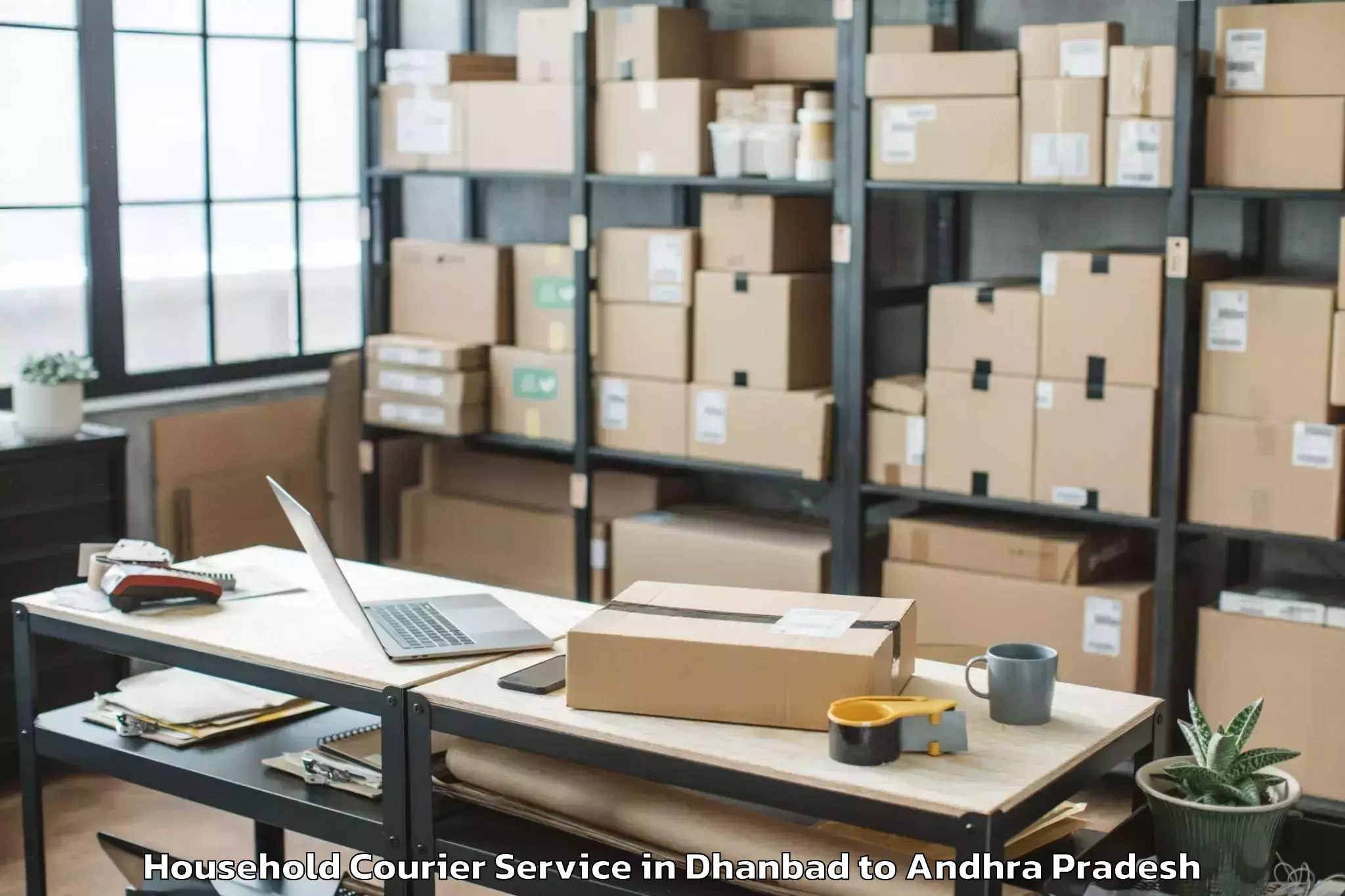 Book Dhanbad to Yellamanchili Household Courier Online